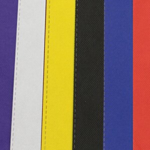 Additional Image 1 - a close up of a colorful striped fabric
