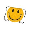 a yellow smiley face bag