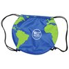 View Image 2 of 3 of Globe Drawstring Backpack - 24 hr
