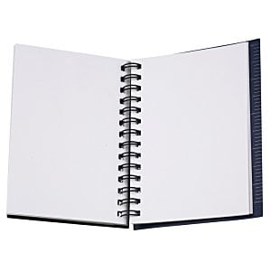 Additional Image 1 - a white notebook with black edges
