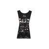 Additional Thumbnail Image 3 - a black tank top with white text