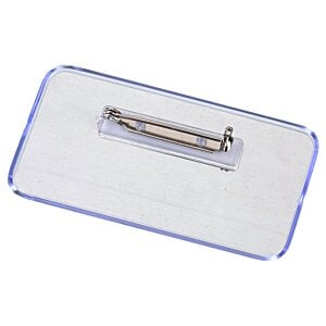 Additional Image 1 - a white badge with a silver handle