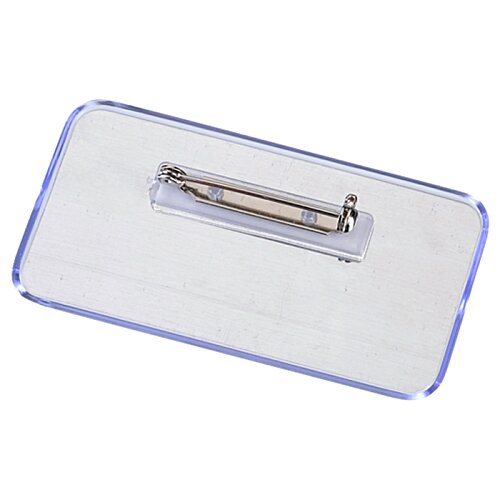 Additional Image 1 - a white badge with a silver handle