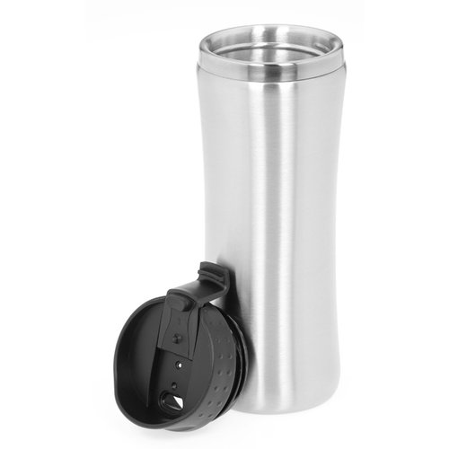 Additional Image 1 - a silver and black water bottle