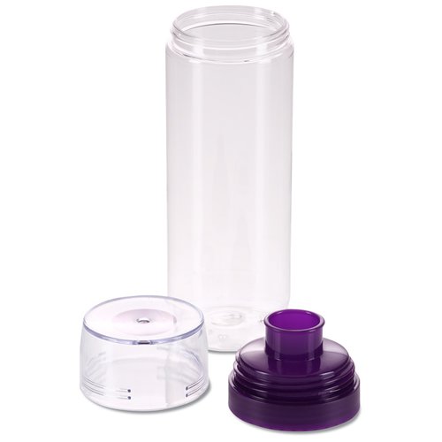 Additional Image 2 - a clear cylinder with purple lid
