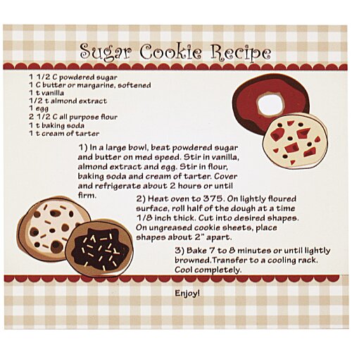 Additional Image 3 - a menu with cookies on it