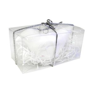 Additional Image 1 - a clear plastic container with a black band