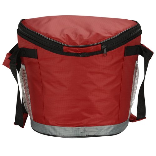 Additional Image 1 - a red cooler with black straps