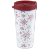 Additional Thumbnail Image 2 - a white and red tumbler with a red lid