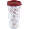Additional Thumbnail Image 3 - a white and red tumbler with a red lid