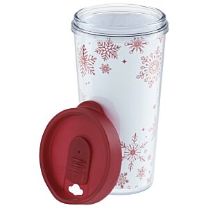 Additional Image 5 - a white and red cup with a red lid