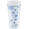 Additional Thumbnail Image 2 - a white and blue tumbler with a lid