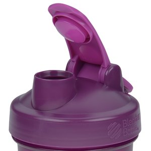 Additional Image 3 - a purple water bottle with a flip lid