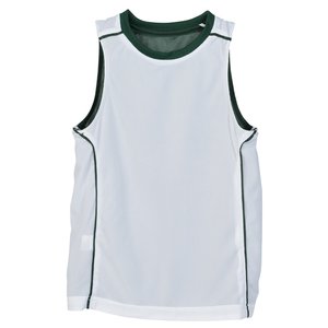 Additional Image 2 - a white and black tank top