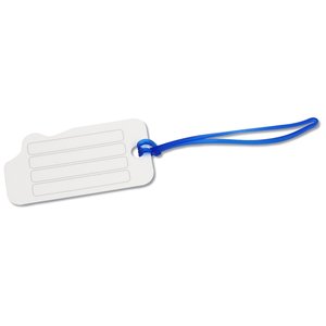 Additional Image 1 - a white and blue luggage tag