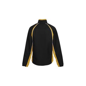 Additional Image 1 - a black sweater with yellow stripes