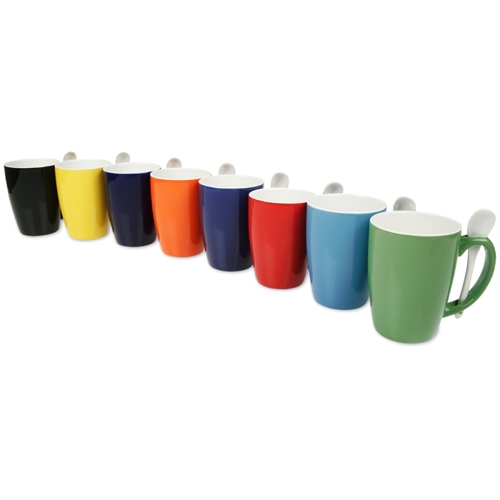 Additional Image 1 - a row of colorful mugs
