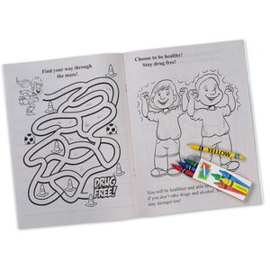 Additional Image 1 - a coloring book with a pencil