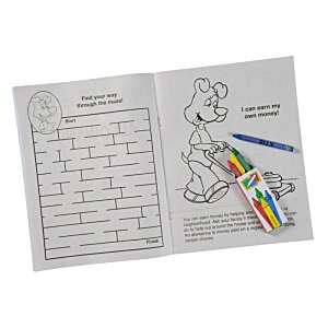 Additional Image 1 - a coloring book with a pencil