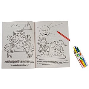 Additional Image 1 - a coloring book and a pencil