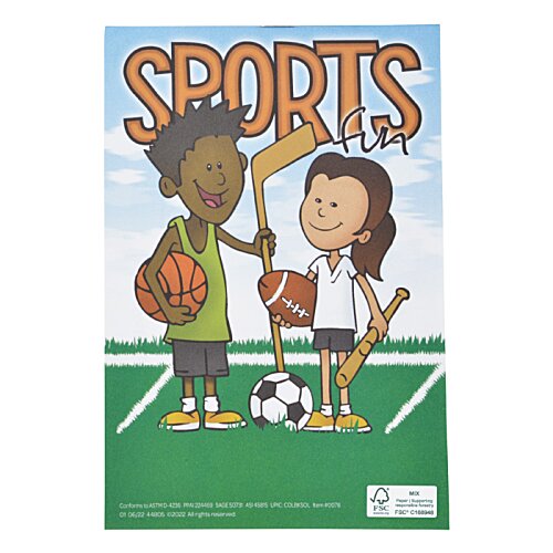 Additional Image 3 - a poster of kids holding basketballs and a football ball