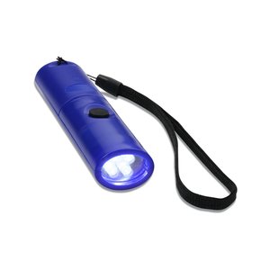 Additional Image 1 - a blue flashlight with a strap