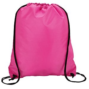 Additional Image 2 - a pink backpack with black straps