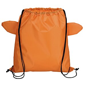 Additional Image 1 - an orange backpack with black straps