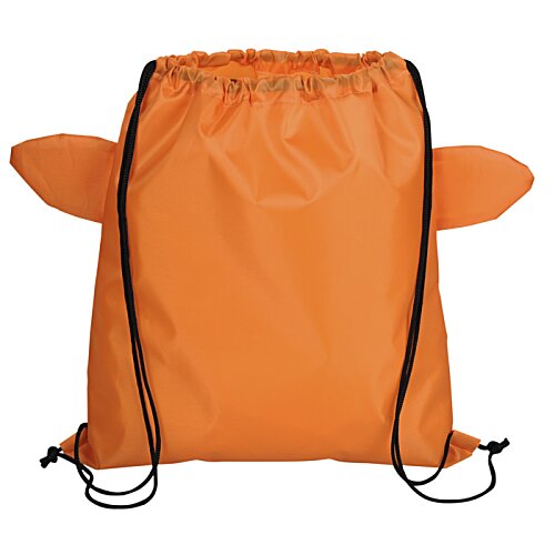 Additional Image 1 - an orange backpack with black straps
