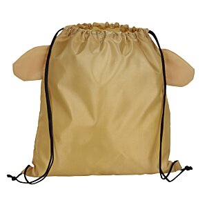 Additional Image 1 - a brown backpack with a black string