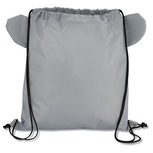 Additional Image 1 - a grey backpack with black straps