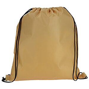 Additional Image 1 - a tan bag with black zipper