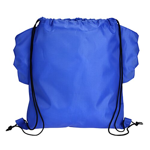 Additional Image 1 - a blue backpack with black straps