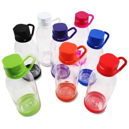 Additional Image 1 - a group of colorful plastic water bottles