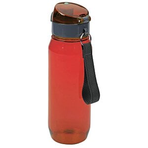 Additional Image 2 - a red water bottle with a black handle