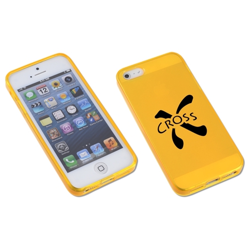 Additional Image 1 - a white cell phone with a yellow case