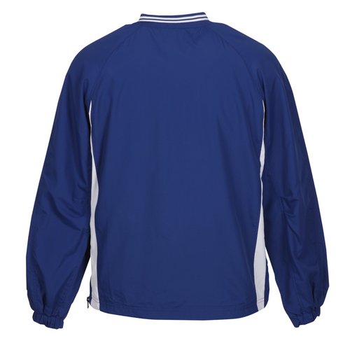 Additional Image 1 - a blue shirt with white stripes