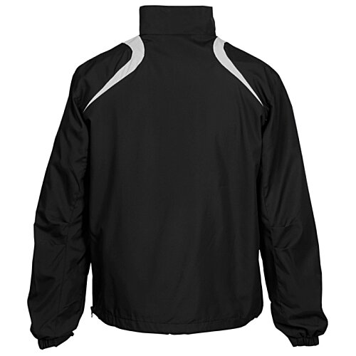 Additional Image 1 - a black jacket with white stripes