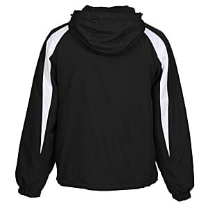 Additional Image 1 - a black jacket with white stripes