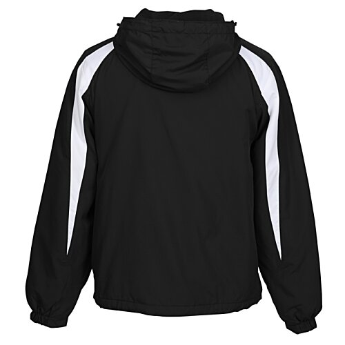 Additional Image 1 - a black jacket with white stripes