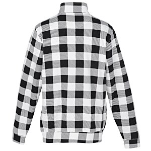 Additional Image 1 - a black and white plaid shirt