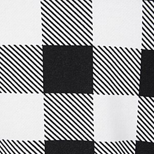 Additional Image 2 - a black and white checkered fabric