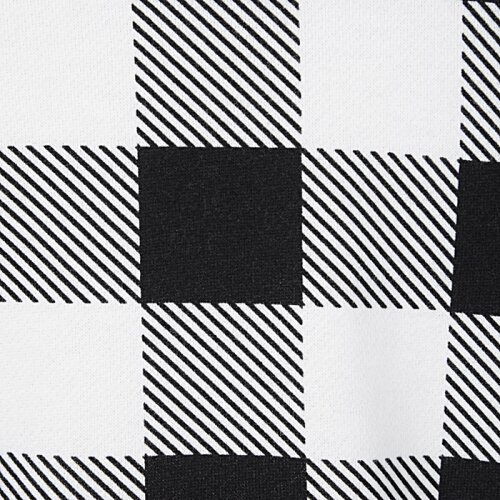 Additional Image 2 - a black and white checkered fabric