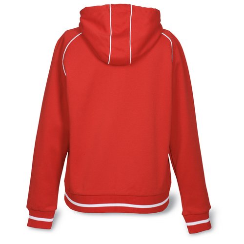 Additional Image 1 - a red jacket with a white stripe