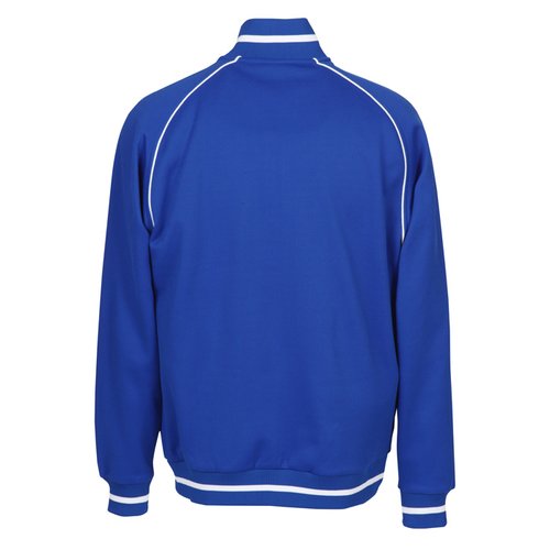 Additional Image 1 - a blue jacket with white trim