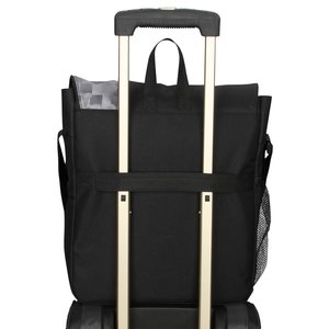 Additional Image 2 - a black bag with silver handles