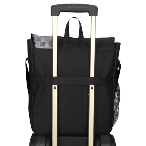 Additional Image 2 - a black bag with silver handles