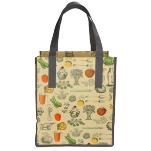 Matte Laminated Vintage Design Grocery Tote - 24 hr 117750-24HR ...