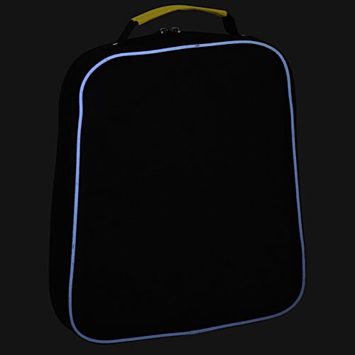 Additional Image 1 - a black bag with blue lines