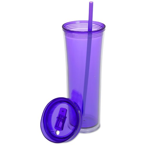 Additional Image 2 - a purple cup with a straw